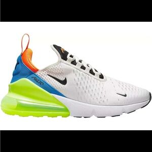 NWT Nike Women's Air Max 270 “Nerf” White Volt Green Blue Orange